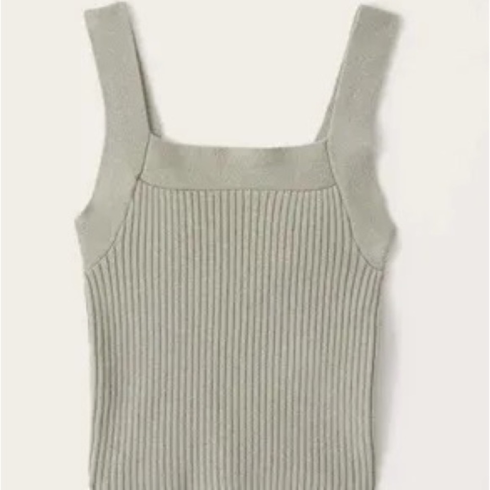 Abercrombie Ribbed Square Neck Tank
